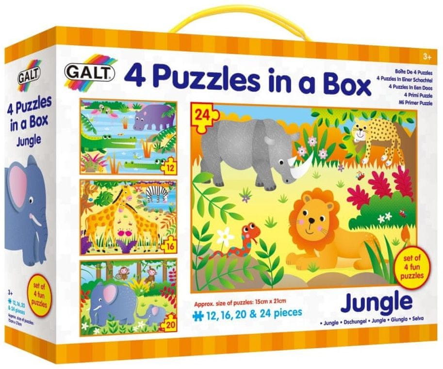 GALT 4 puzzle v krabici - Džungľa